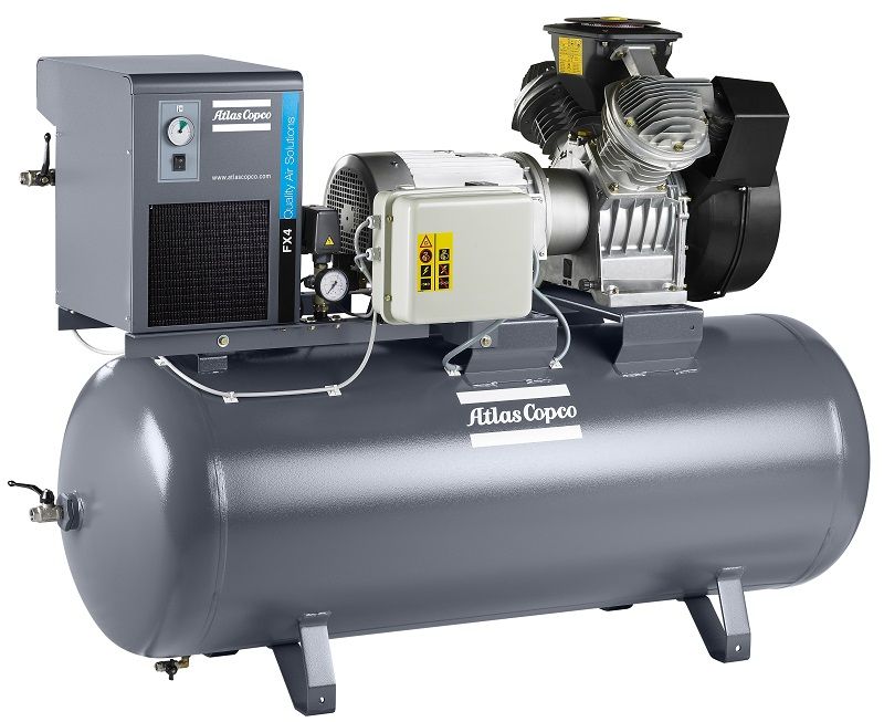 Фото Поршневой компрессор Atlas Copco LE FF 3-10SE Receiver Mounted Unsilenced (Без кожуха)., артикул 8115431515