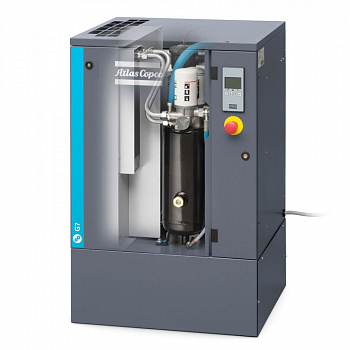 Фото Винтовой масляный компрессор Atlas Copco G 7 8P, без ресивера, без осушителя, артикул 8152103522