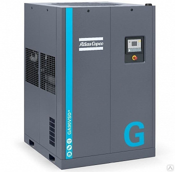 Фото Винтовой масляный компрессор Atlas Copco GA 75L VSD+ 13P, без осушителя, артикул 8153325801