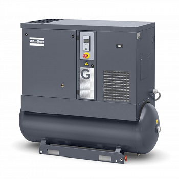 Фото Винтовой масляный компрессор Atlas Copco G 11 7,5FF, на ресивере 270 литров, с осушителем, артикул 8153289924