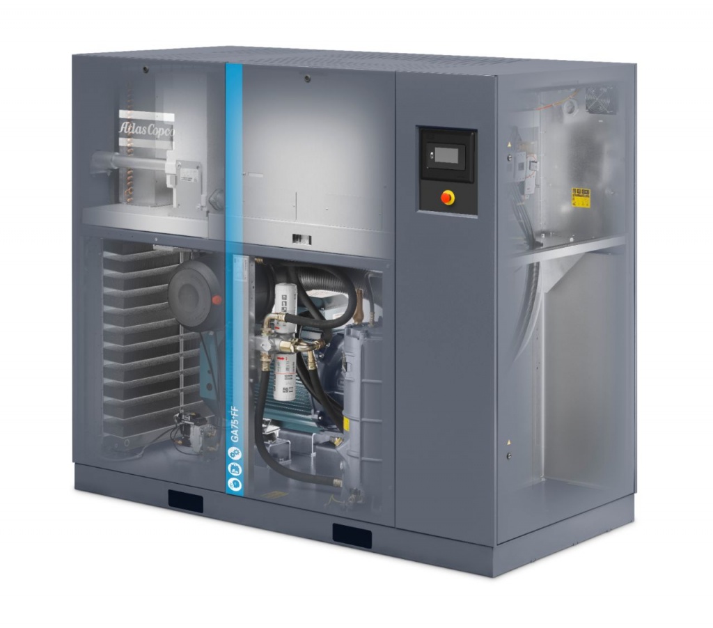 Фото Винтовой масляный компрессор Atlas Copco GA 75+ 10P, артикул 8153585511