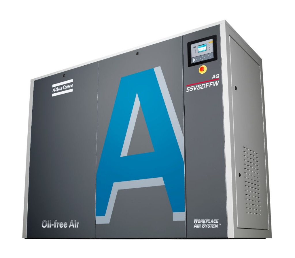 Фото Безмасляный винтовой компрессор Atlas Copco AQ 55 10P