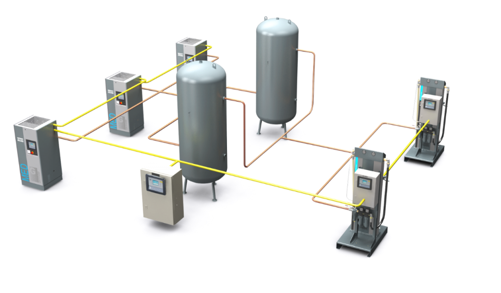 Medical Air Plant uAIR-GV GA 11 VSD+ MED MED 25+