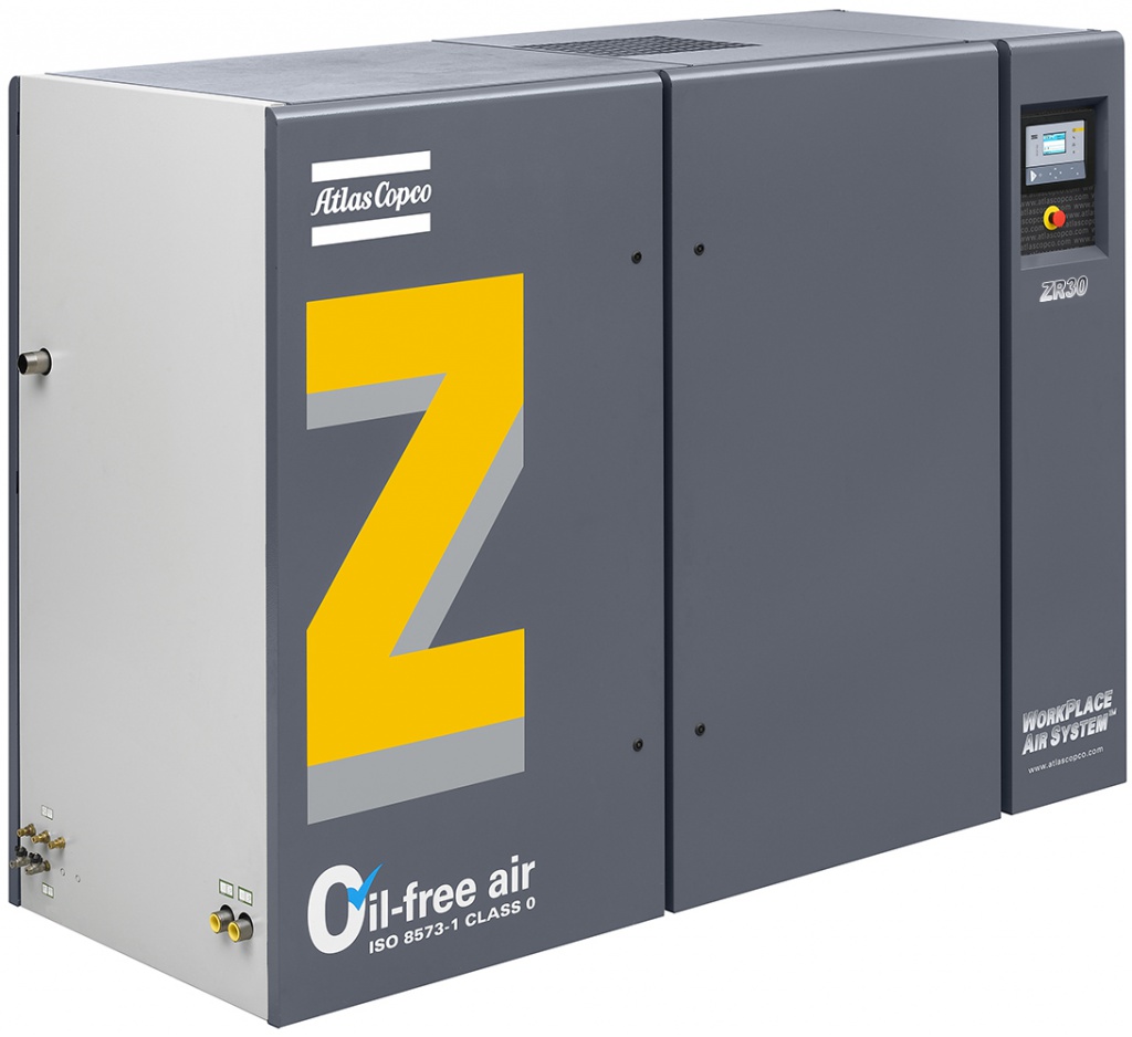 Фото Безмасляные ротационные винтовые компрессоры Atlas Copco серии ZR 30
