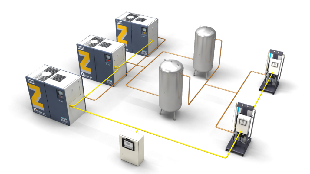 Фото Воздушная медицинская установка Atlas Copco Medical Air Plant uAIR-ZF ZT 18-MED MED 100+